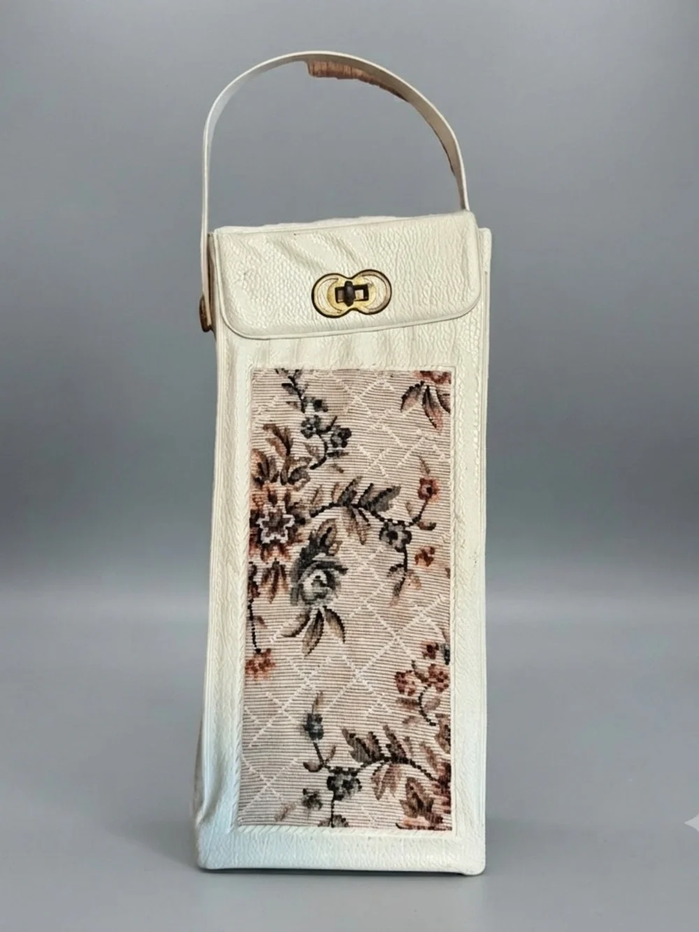 Vintage Floral Tapestry Knitting Case + Huge Lot of Needles & Accessories